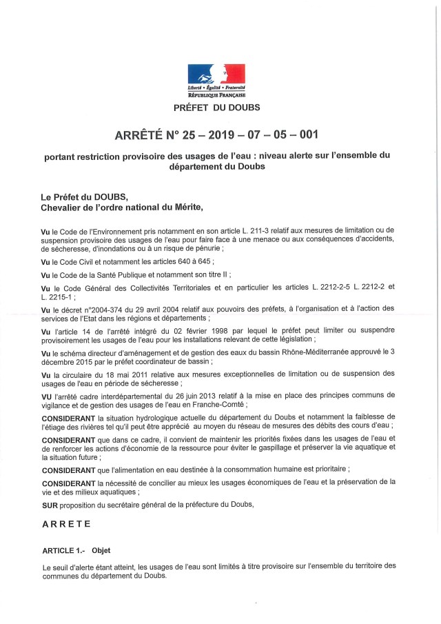 Arrêté Niveau 1 alerte sécheresse_Page_1