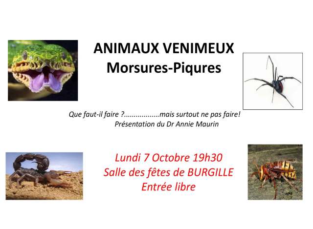 Affiche conference Venin2019